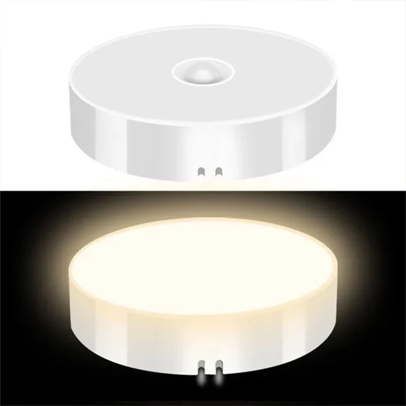 Motion Sensor LED Night Light – USB Rechargeable, Wireless Closet & Cabinet Lamp