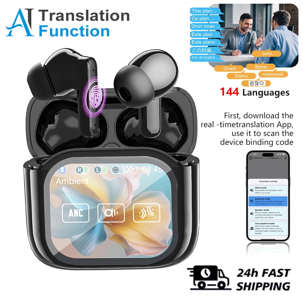 LinguaPods™ AI Translator Earbuds 🌍🎧